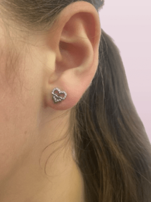 PENDIENTES DOBLE CORAZON